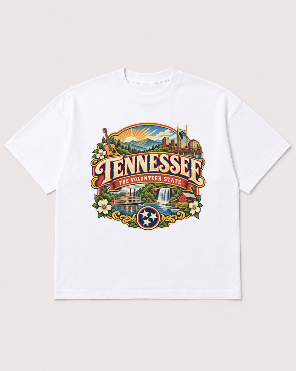 Mockup Boxy Heavyweight Tee White product
