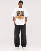 Mockup Boxy Heavyweight Tee White male full-body 35