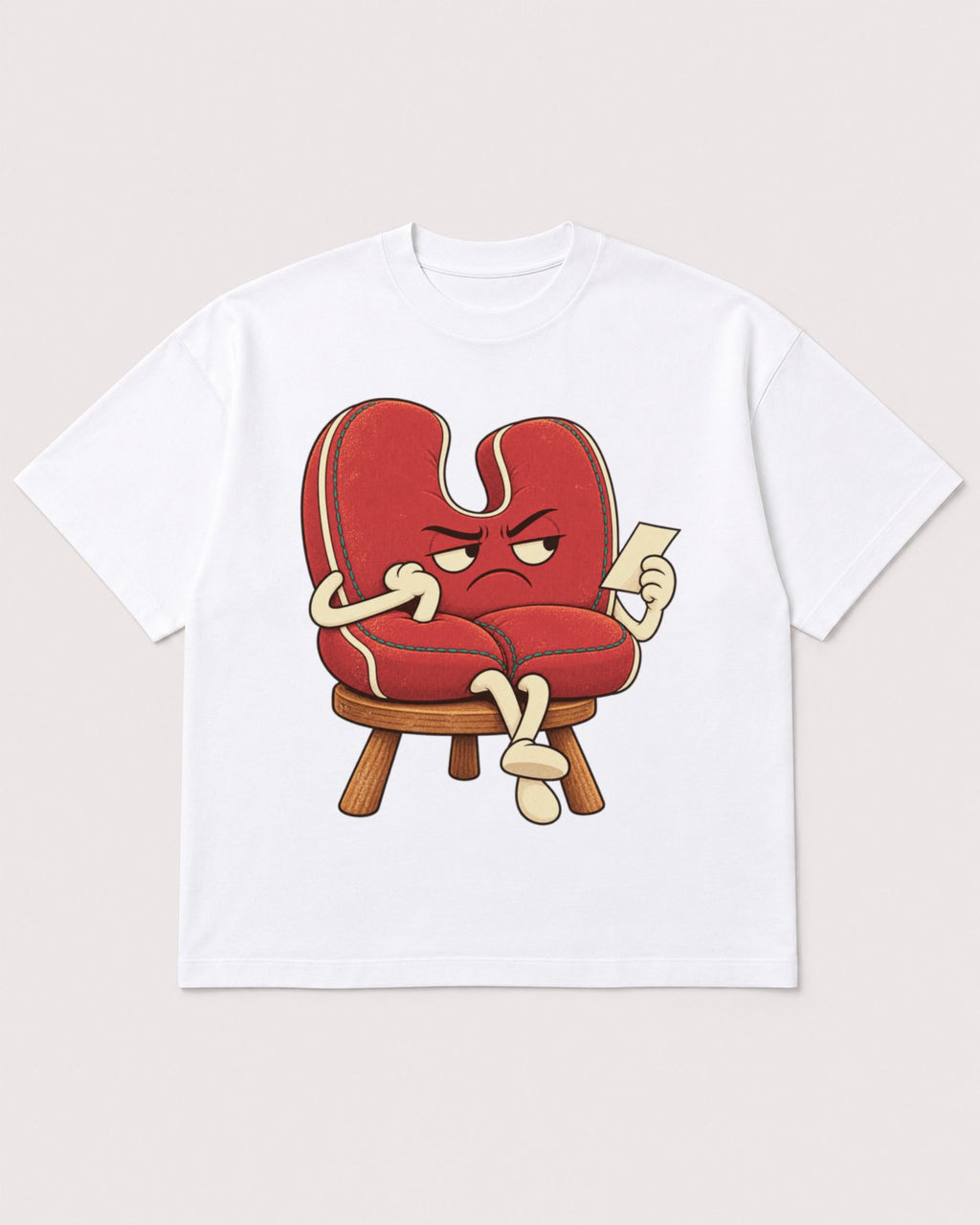 Mockup Boxy Heavyweight Tee White product