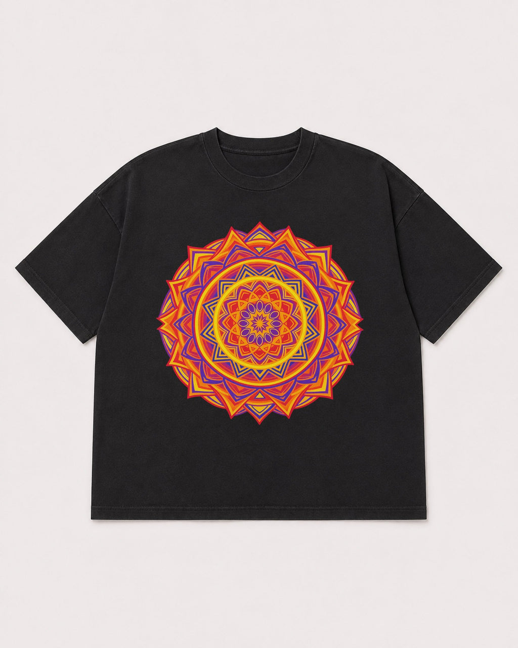 Mockup Boxy Heavyweight Tee Black product