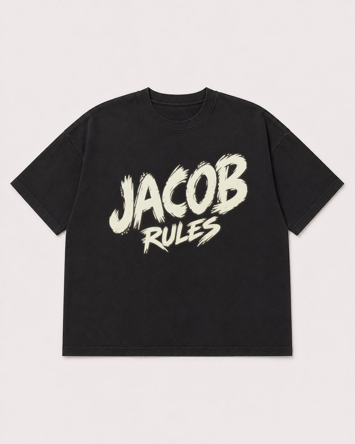 Mockup Boxy Heavyweight Tee Black product