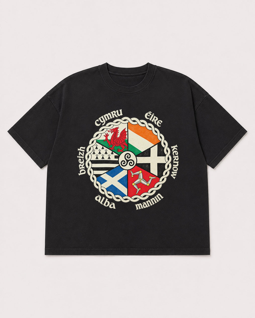 Mockup Boxy Heavyweight Tee Black product