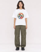 Mockup Boxy Heavyweight Tee White female full-body 02