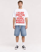 Mockup Boxy Heavyweight Tee White male full-body 08