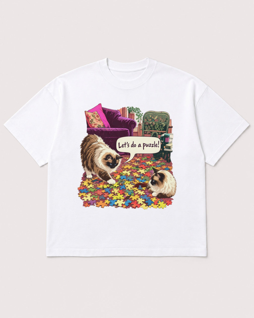Mockup Boxy Heavyweight Tee White product