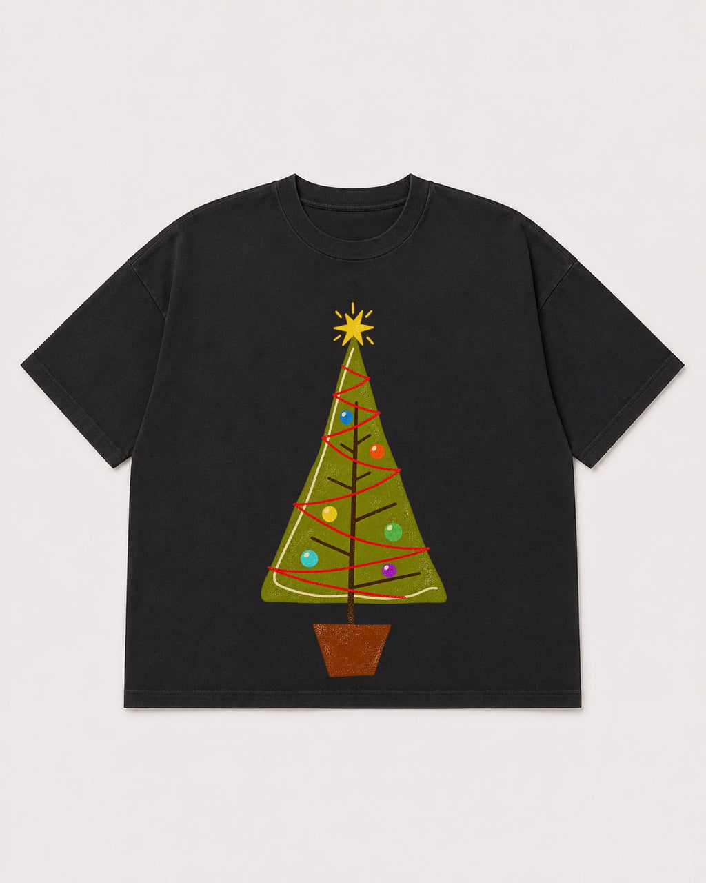 Mockup Boxy Heavyweight Tee Black product