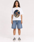 Mockup Boxy Heavyweight Tee White female full-body 06