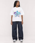 Mockup Boxy Heavyweight Tee White female full-body 04