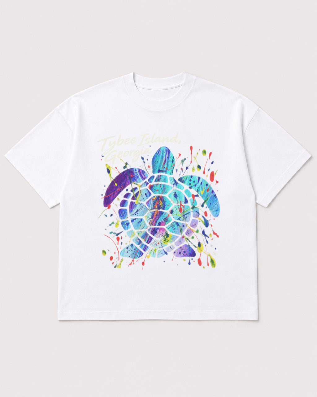 Mockup Boxy Heavyweight Tee White product
