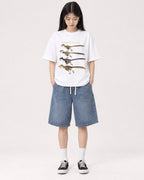 Mockup Boxy Heavyweight Tee White female full-body 01