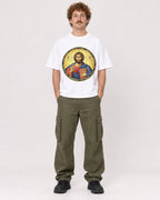 Mockup Boxy Heavyweight Tee White male full-body 09
