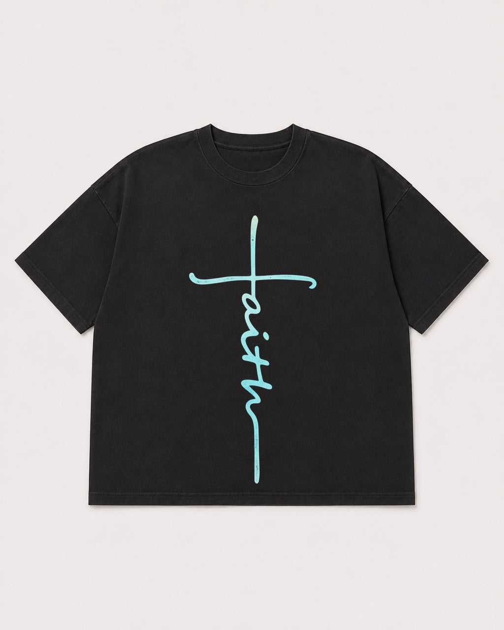 Mockup Boxy Heavyweight Tee Black product