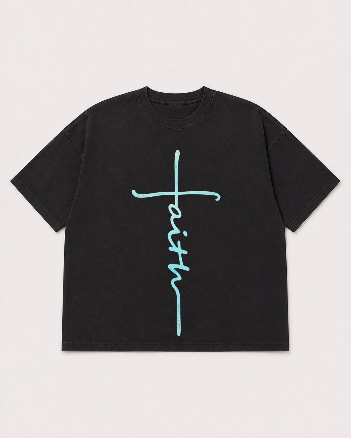 Mockup Boxy Heavyweight Tee Black product