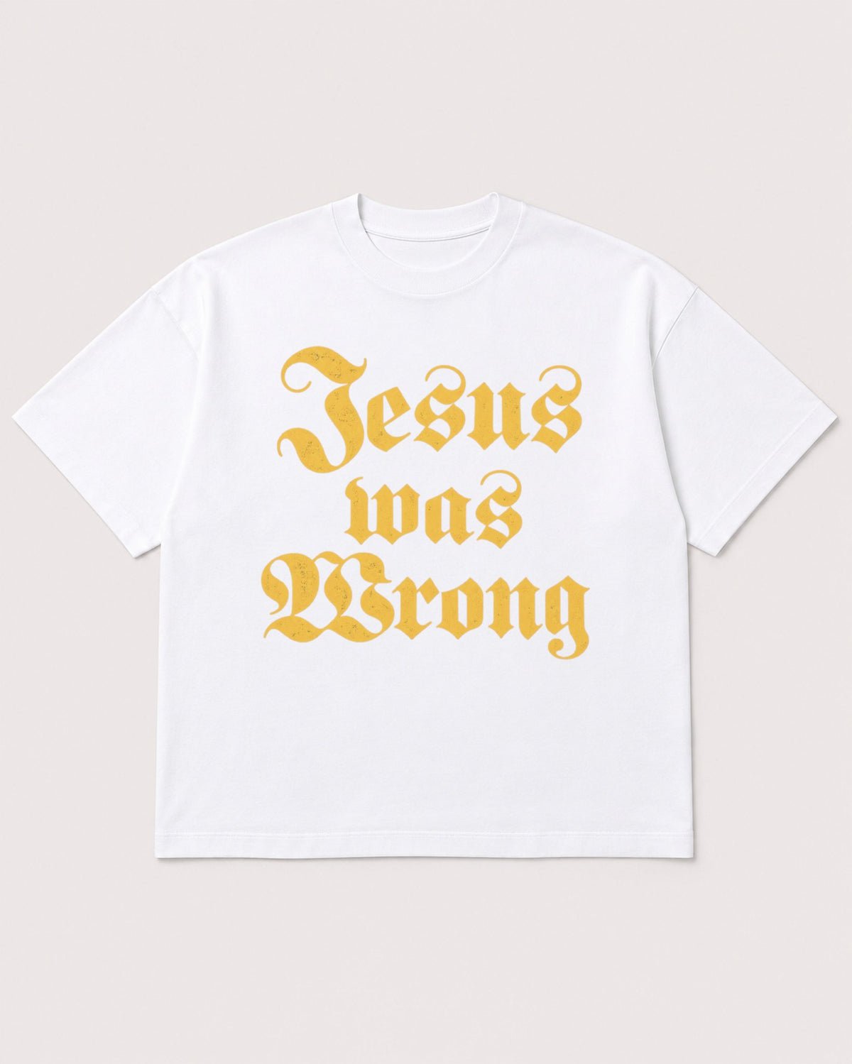 Mockup Boxy Heavyweight Tee White product