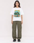 Mockup Boxy Heavyweight Tee White female full-body 02