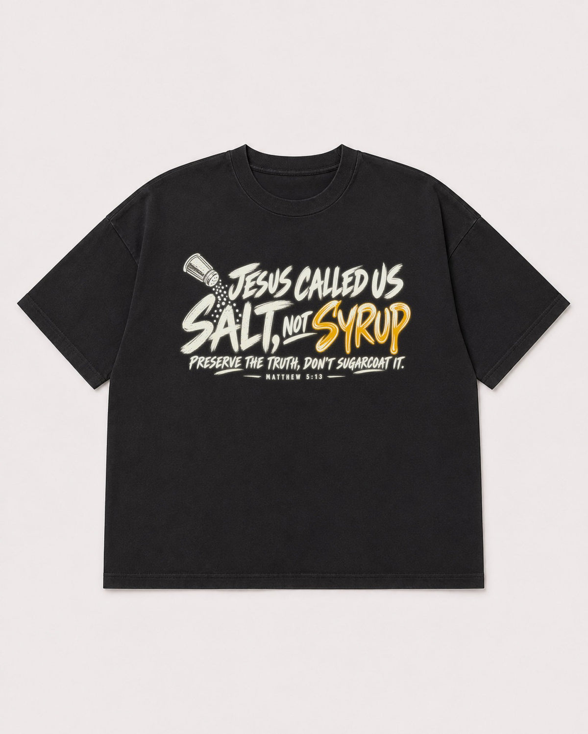 Mockup Boxy Heavyweight Tee Black product