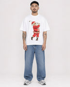 Mockup Boxy Heavyweight Tee White male full-body 12
