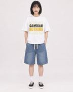 Mockup Boxy Heavyweight Tee White female full-body 11