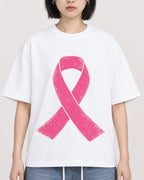 Mockup Boxy Heavyweight Tee White female close-up 11