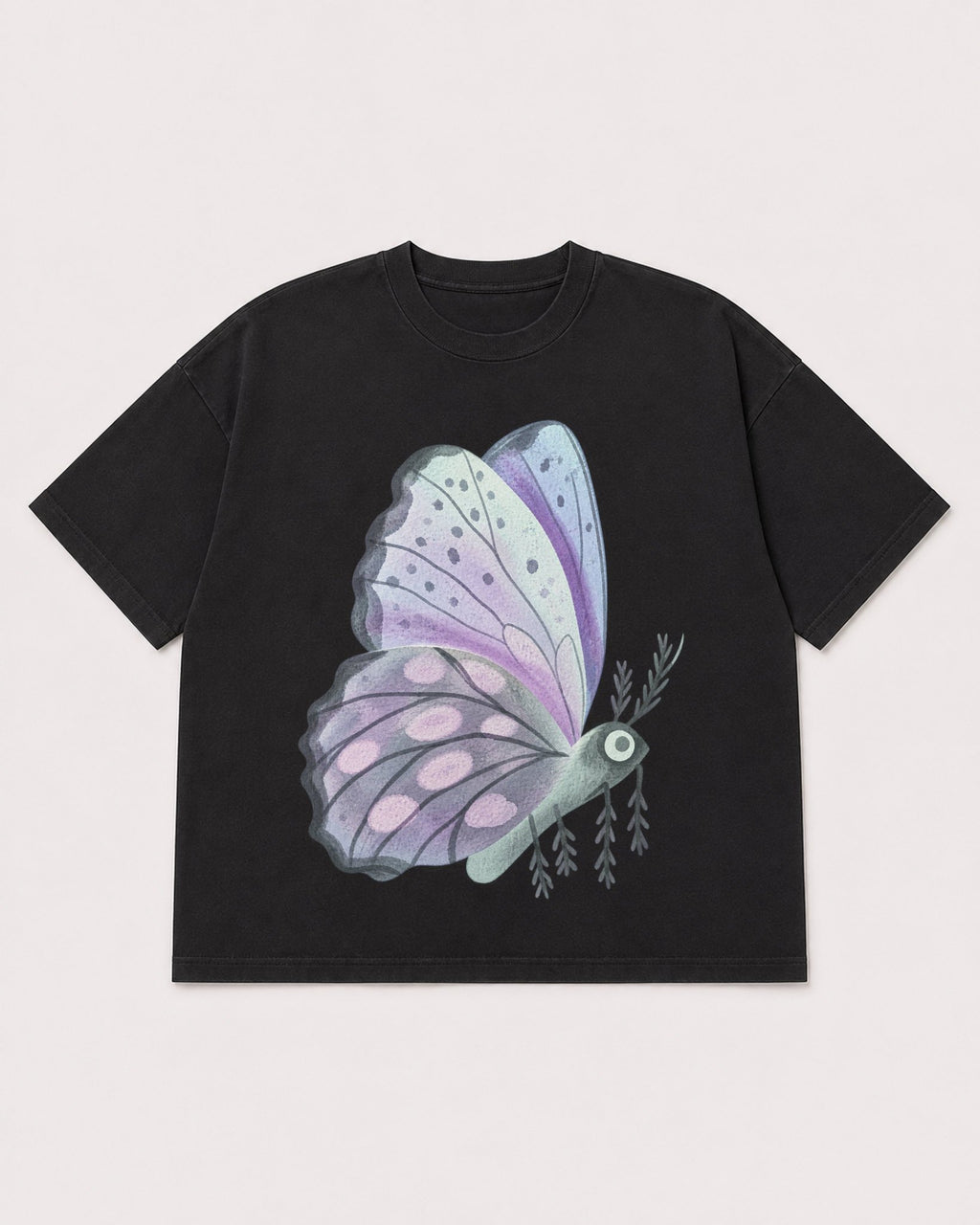 Mockup Boxy Heavyweight Tee Black product