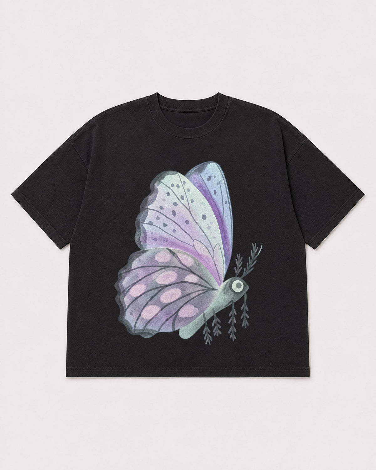 Mockup Boxy Heavyweight Tee Black product
