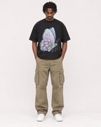 Mockup Boxy Heavyweight Tee Black male full-body 04