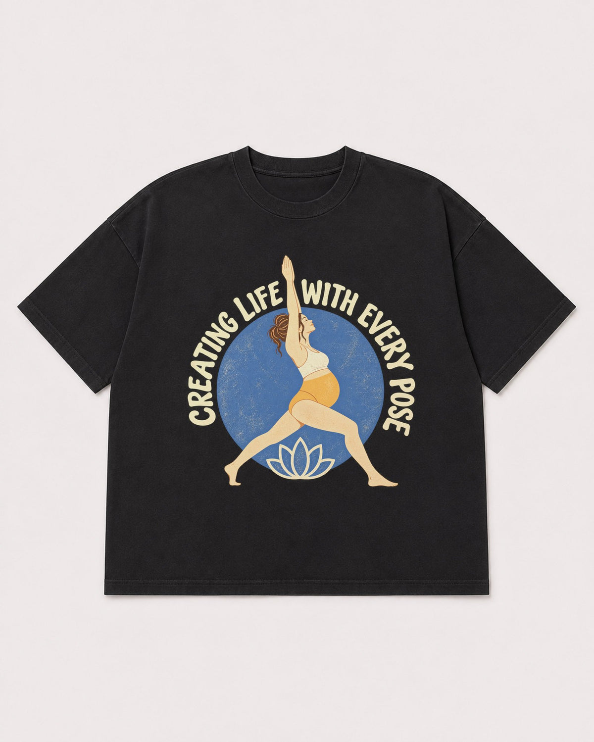 Mockup Boxy Heavyweight Tee Black product