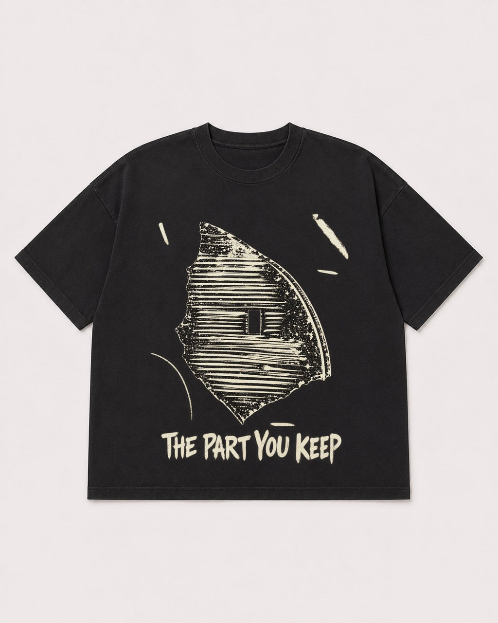Mockup Boxy Heavyweight Tee Black product
