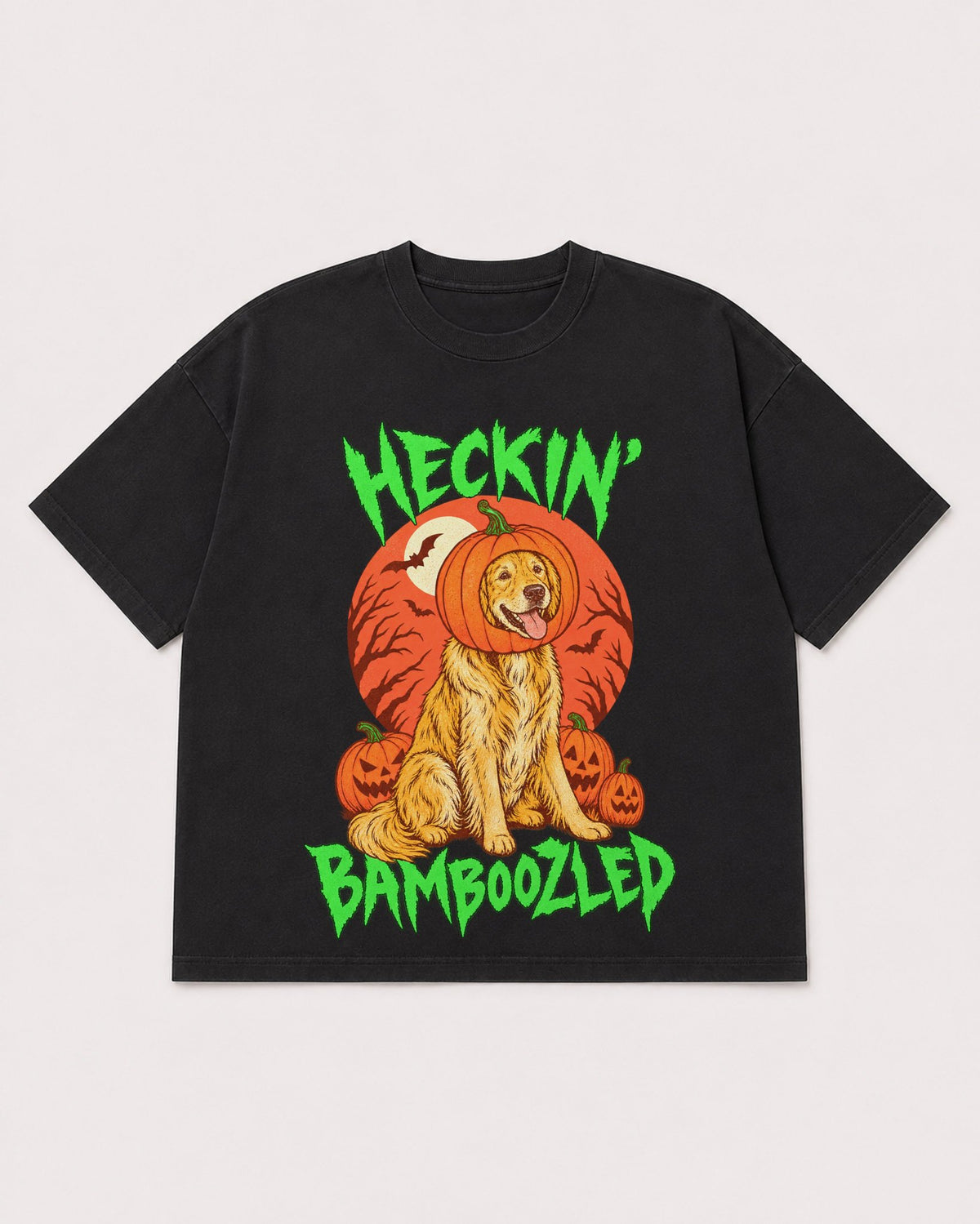 Mockup Boxy Heavyweight Tee Black product