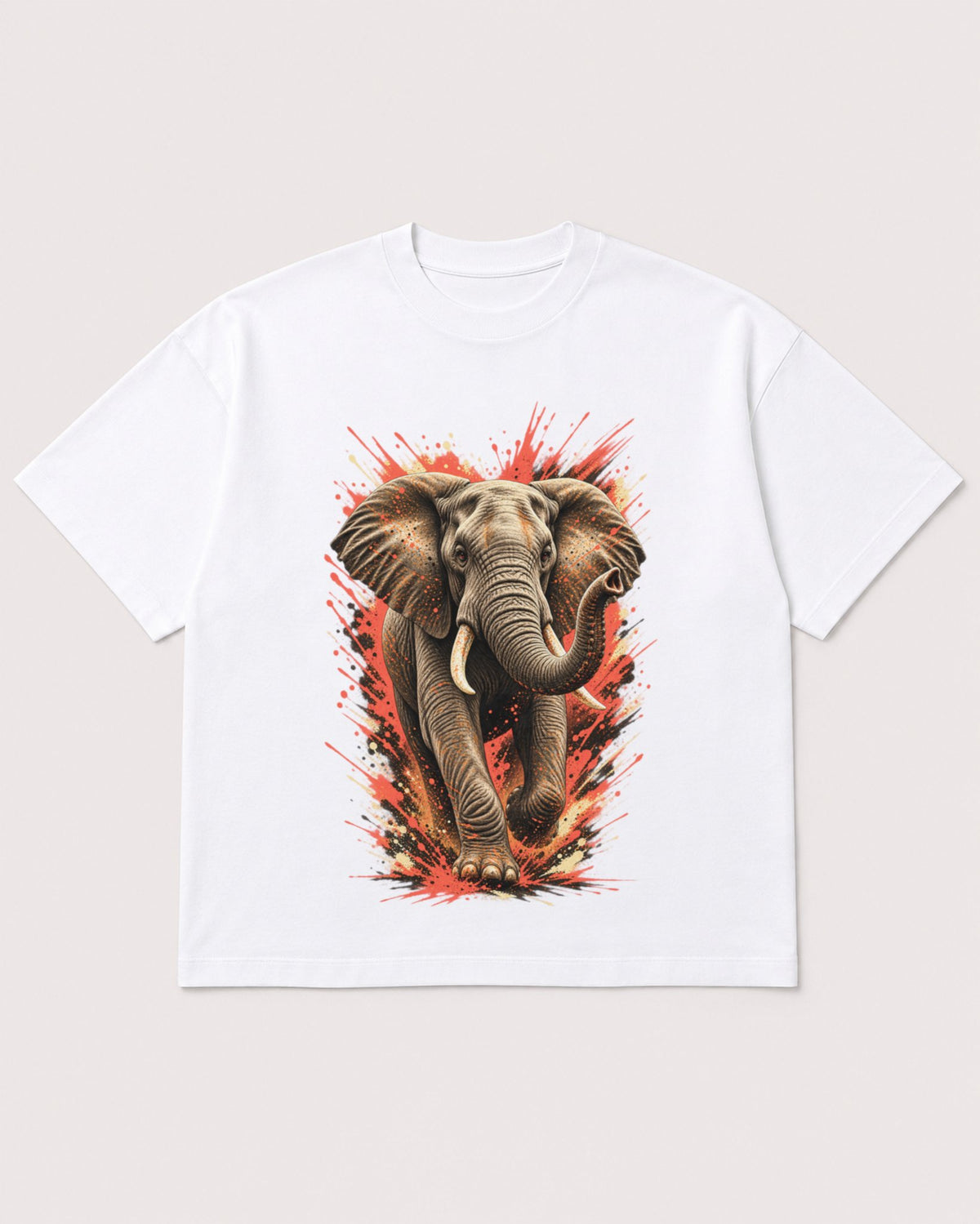 Mockup Boxy Heavyweight Tee White product