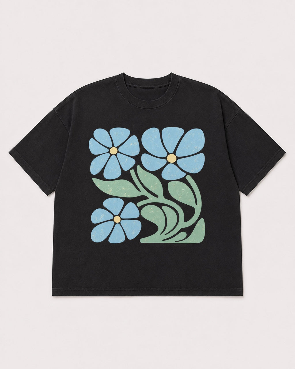Mockup Boxy Heavyweight Tee Black product