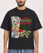 Mockup Boxy Heavyweight Tee Black male close-up 07