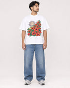 Mockup Boxy Heavyweight Tee White male full-body 02