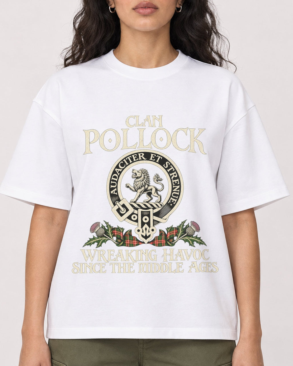 Mockup Boxy Heavyweight Tee White female close-up 07