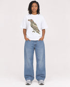 Mockup Boxy Heavyweight Tee White female full-body 15