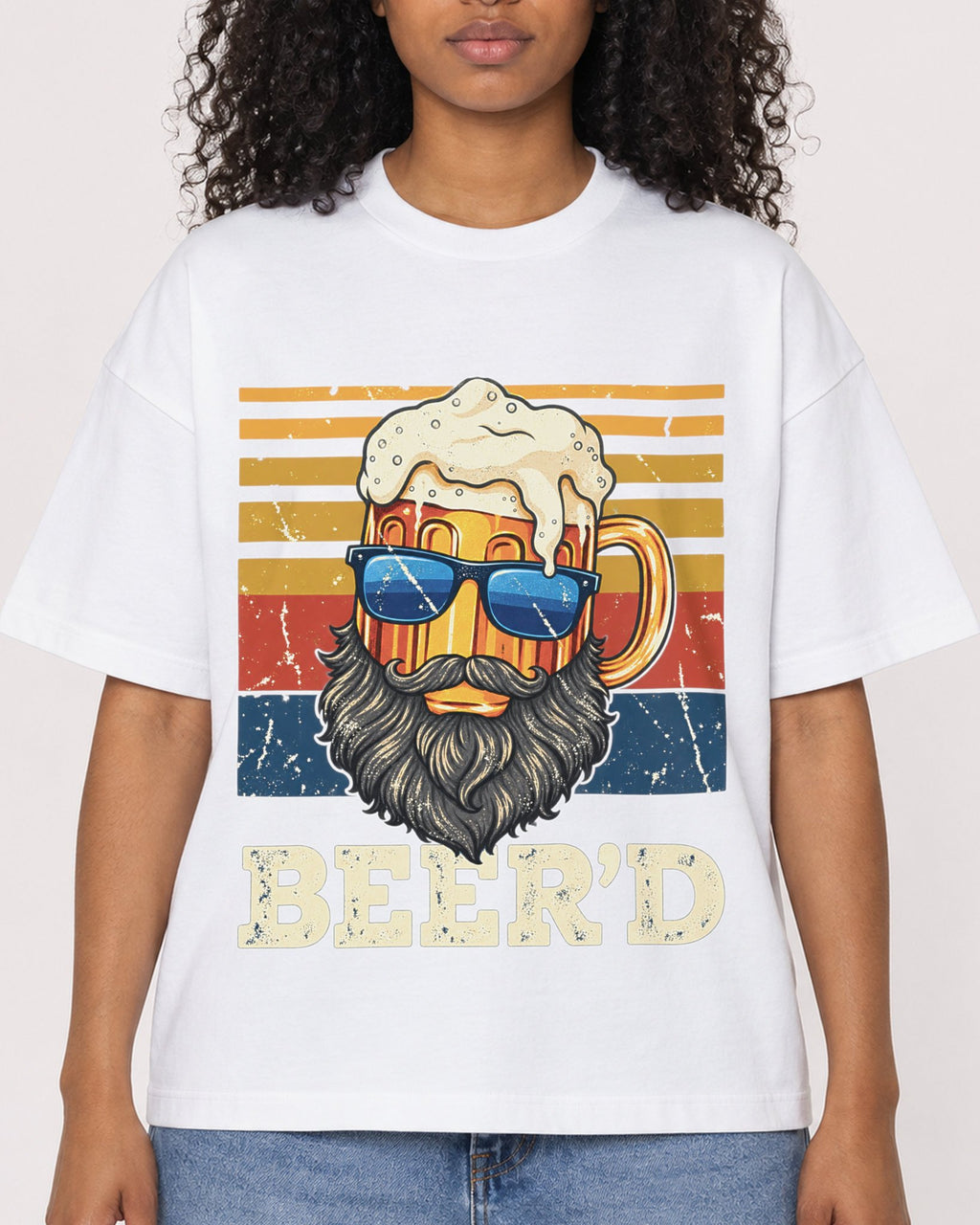 Mockup Boxy Heavyweight Tee White female close-up 05