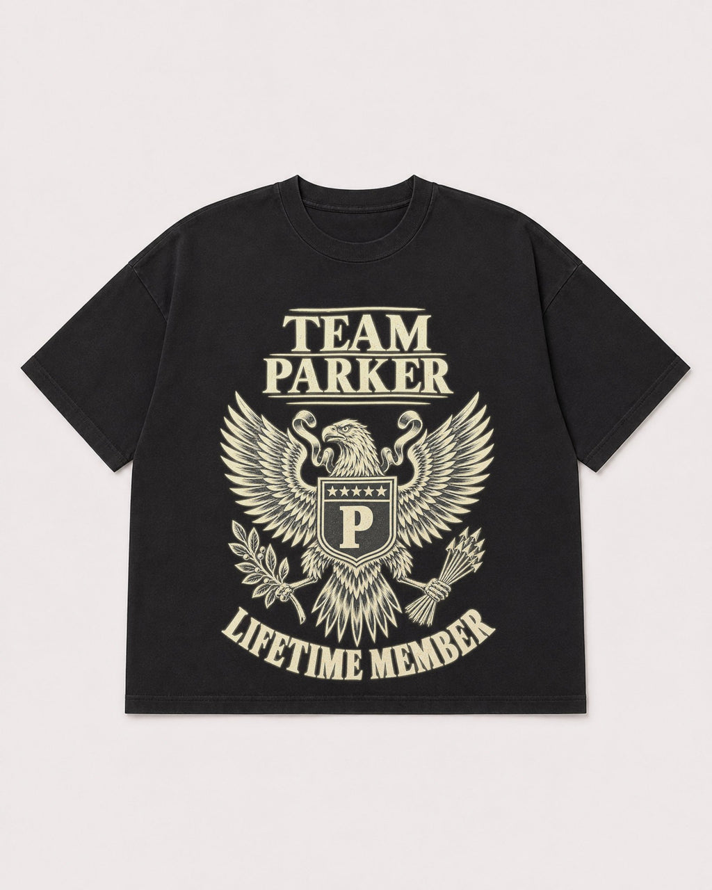 Mockup Boxy Heavyweight Tee Black product