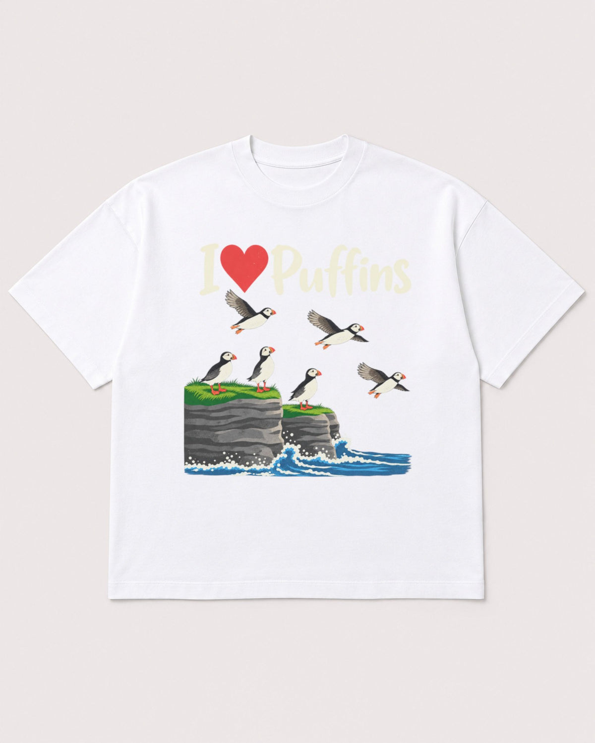 Mockup Boxy Heavyweight Tee White product