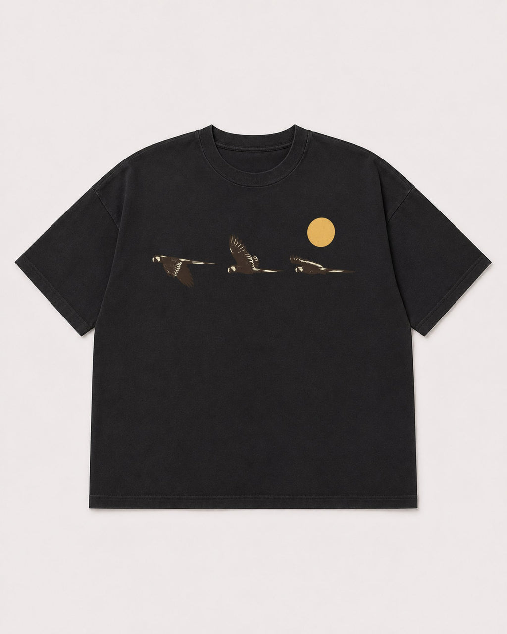 Mockup Boxy Heavyweight Tee Black product