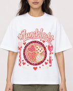 Mockup Boxy Heavyweight Tee White female close-up 02