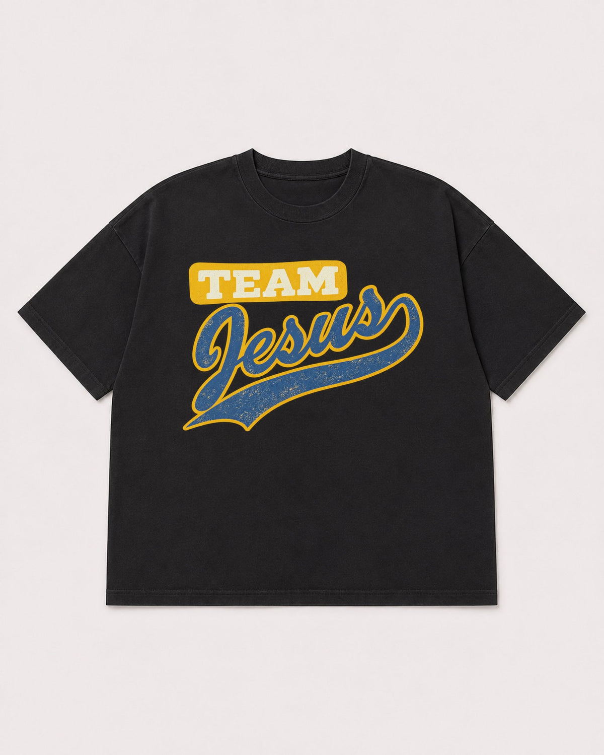 Mockup Boxy Heavyweight Tee Black product