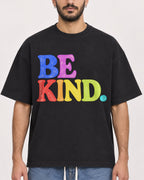 Mockup Boxy Heavyweight Tee Black male close-up 07