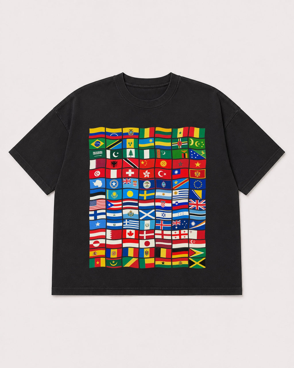 Mockup Boxy Heavyweight Tee Black product