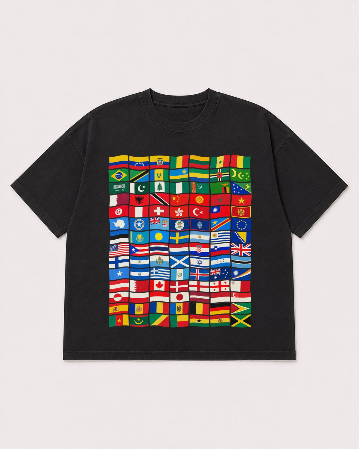 Mockup Boxy Heavyweight Tee Black product