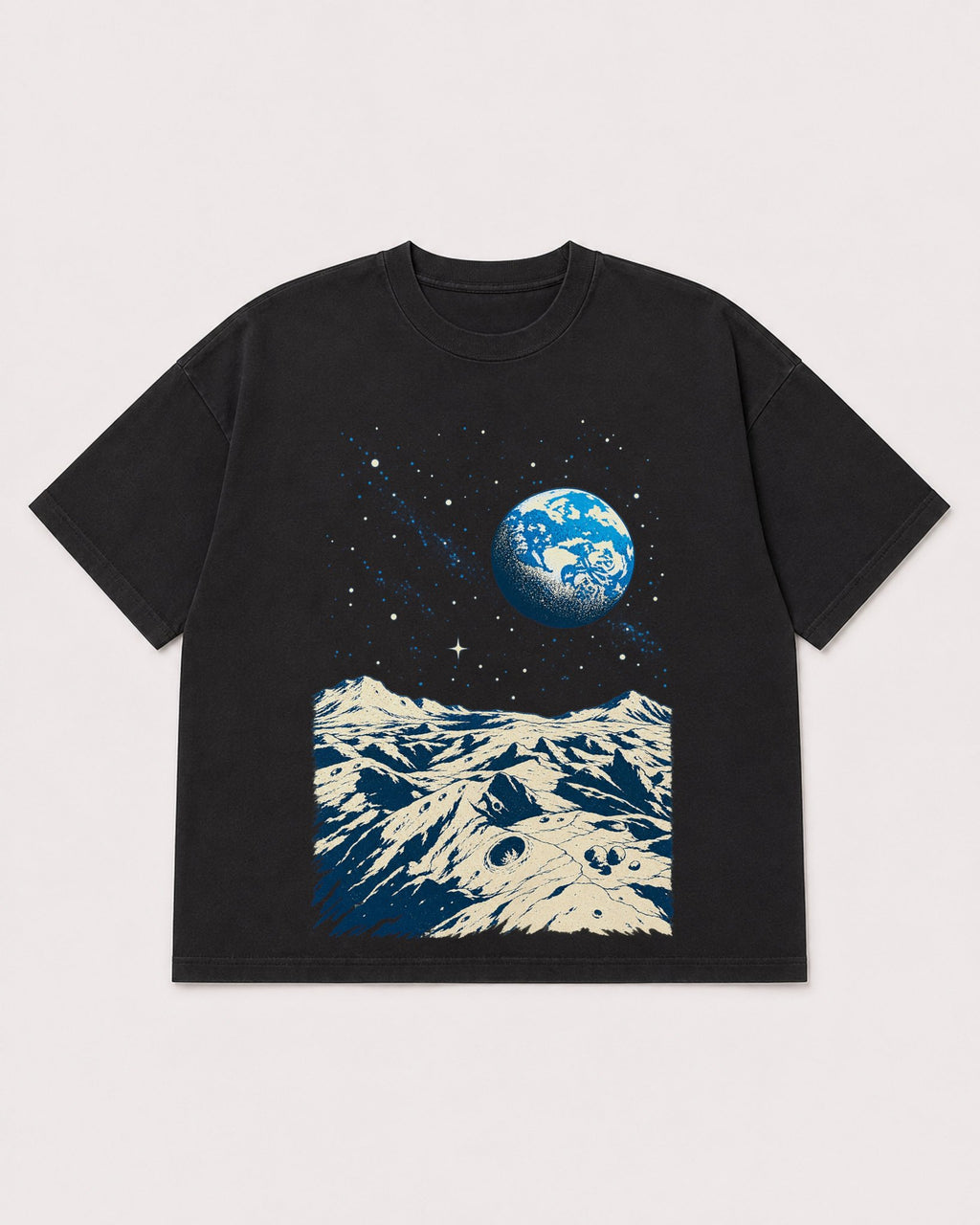 Mockup Boxy Heavyweight Tee Black product