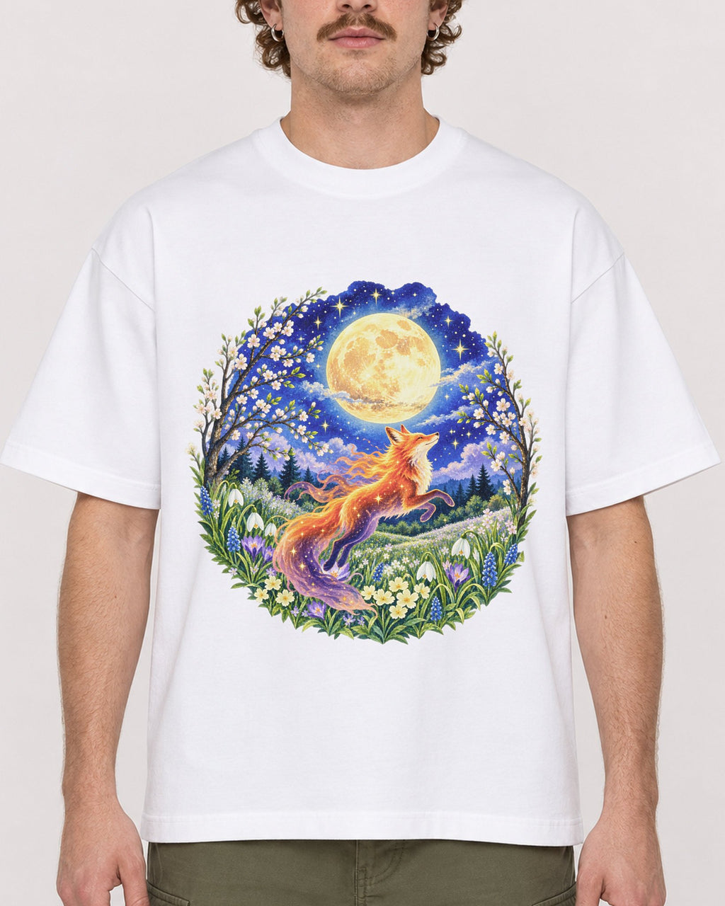 Mockup Boxy Heavyweight Tee White male close-up 09