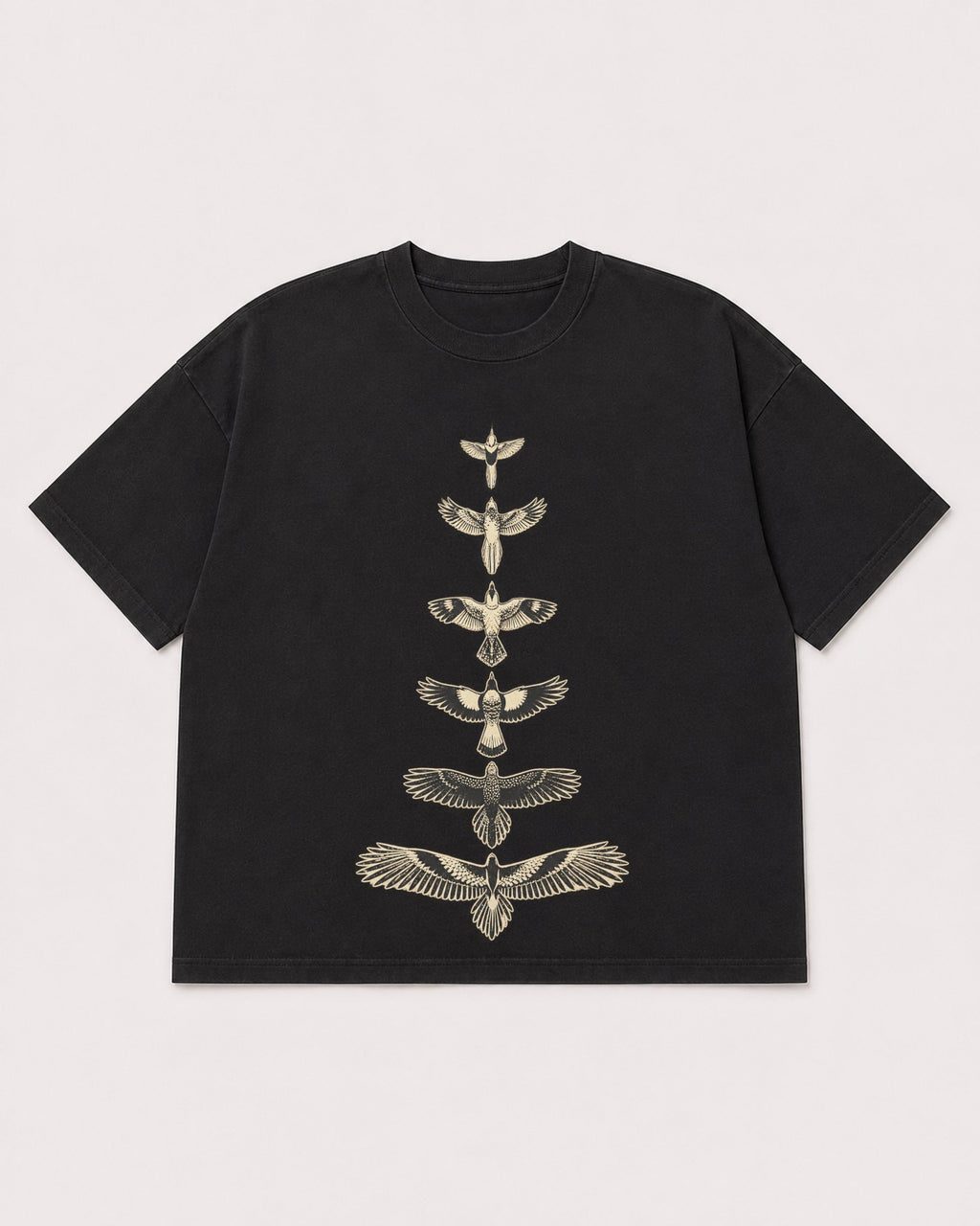 Mockup Boxy Heavyweight Tee Black product