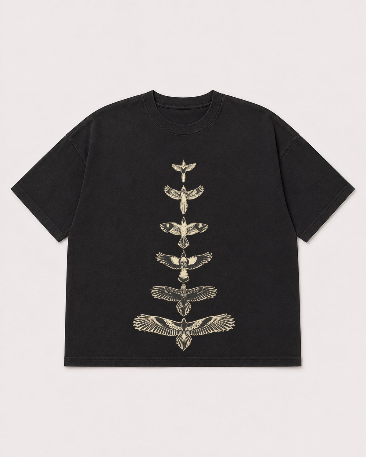 Mockup Boxy Heavyweight Tee Black product