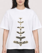 Mockup Boxy Heavyweight Tee White female close-up 13