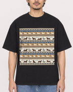 Mockup Boxy Heavyweight Tee Black male close-up 02
